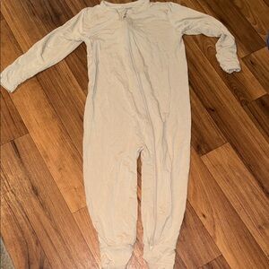 Cozy Cream Kids bamboo Footie Pajamas